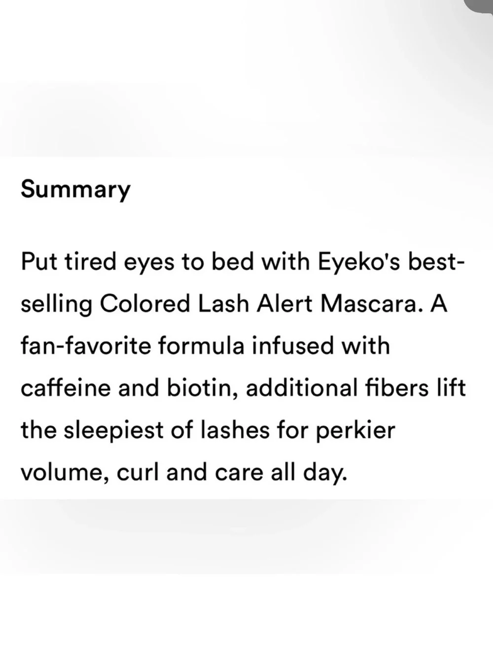 Eyeko Lash Alert Lift & Curl Mascara In Brown